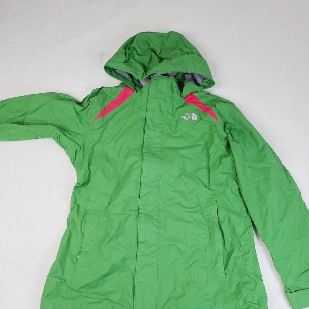 The North Face Girl's Green Hyvent Hooded Outdoor Winter‎ Ski Jacket Size L